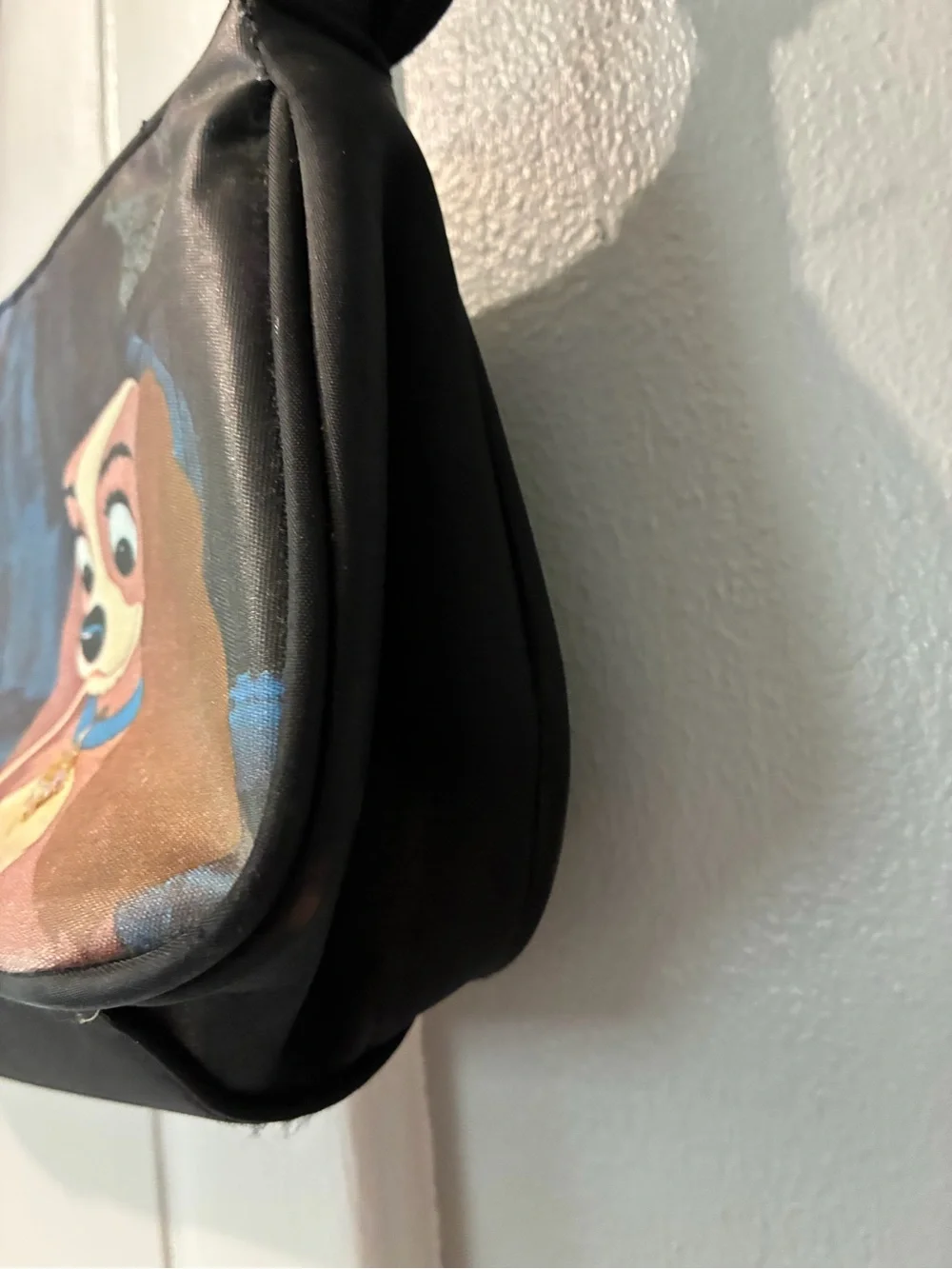Y2K Vintage Disney Lady and the Tramp Sequin Shoulder Bag